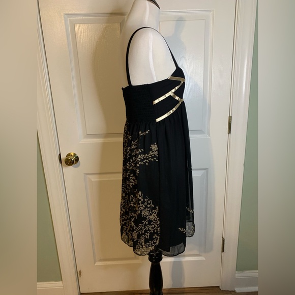 Anthropologie Burlapp dress black and gold sz S NWT/imp (read description) - Picture 6 of 7
